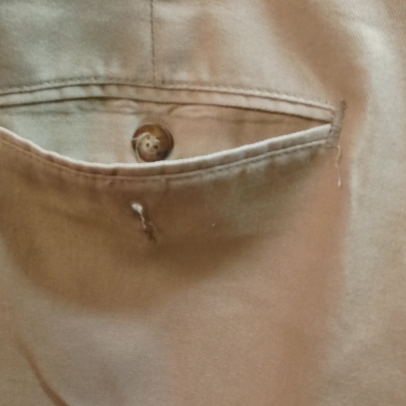 PURITAN Pants Khaki Slacks Pleated Front Size 40/24" Short Wide Legs - Picture 3 of 8